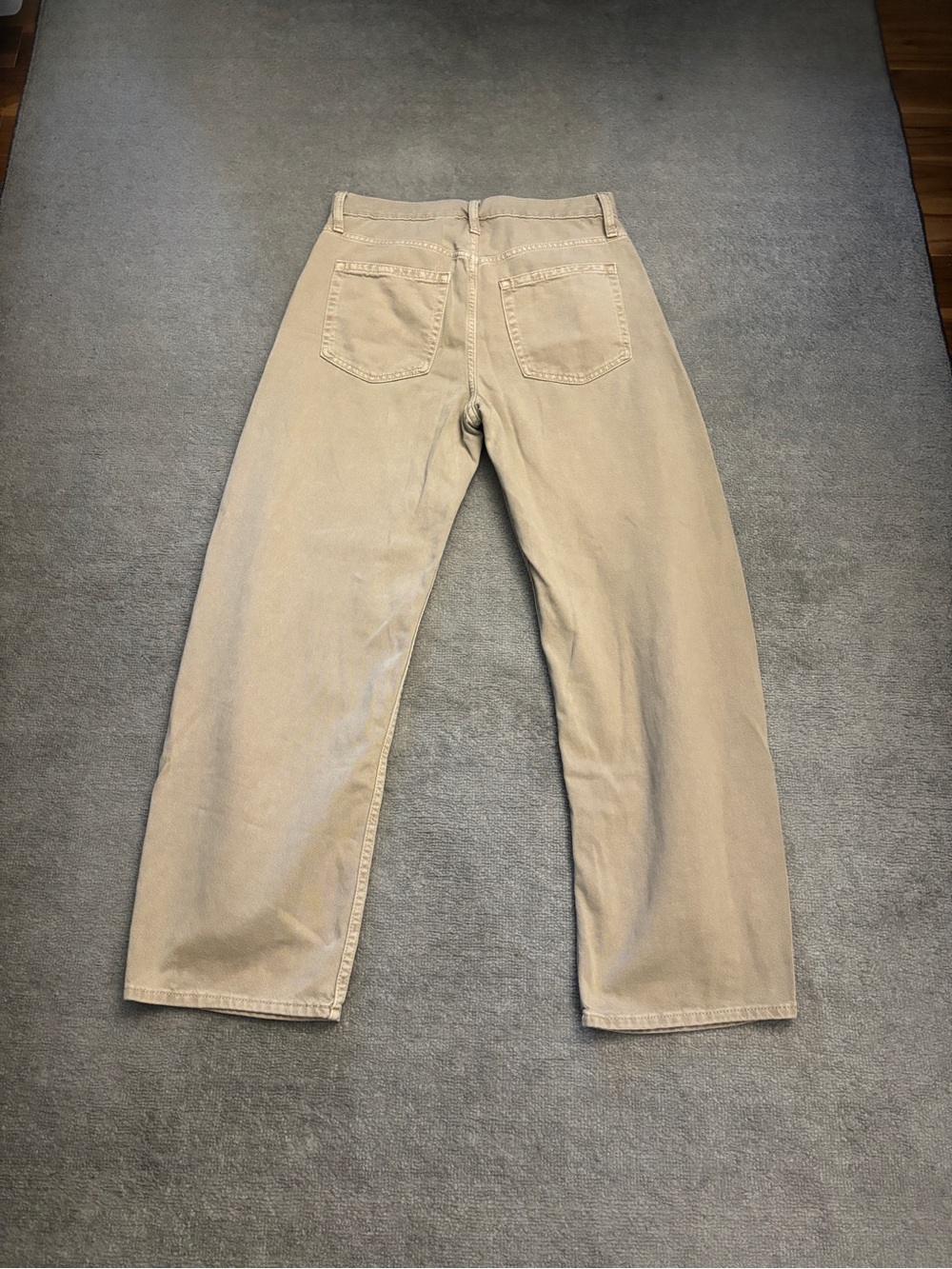 SOLD Gap High Rise Barrel Jeans Tan Khaki Women’s SOLD - Picture 3 of 8